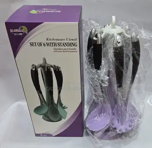 Silicone Kitchen Utensils Set 6 Piece Non--Stick Cooking Tools
