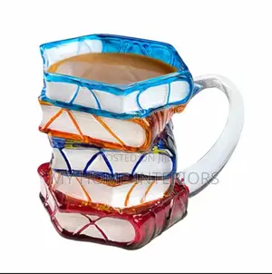 3d Book Mug Glass Cup