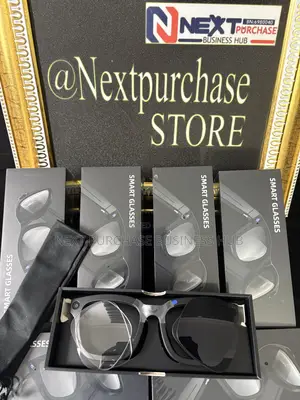 E03i Ai Smart Camera Glasses 2 in 1 Lens Black and Transparent