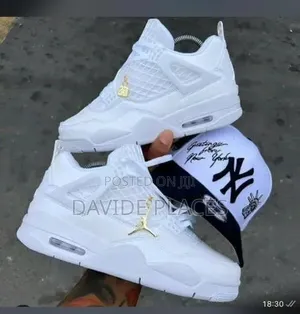 Quality Original Air-Jordan Unisex Sneakers White