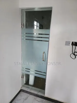 Shower Glass Single Door Middle Frost Glaze