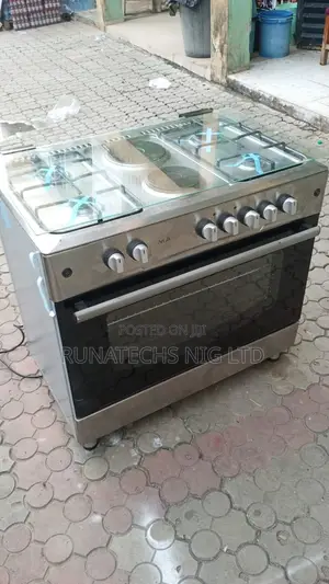 Maxi 60x90 Deluxe 6 Gas Burner Cooker 4 Gas + 2 Electric Oven Grill