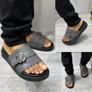 Quality Original Alexander McQueen Unisex Slide Gray