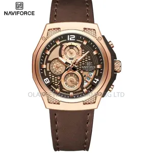 Naviforce Brown Diamond Watch