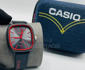 *` Gshock Casio Quartz Rubber Watch, With Date, Available in Black