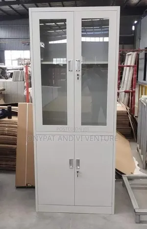 Metal Book Shelf With Filling Cabinet
