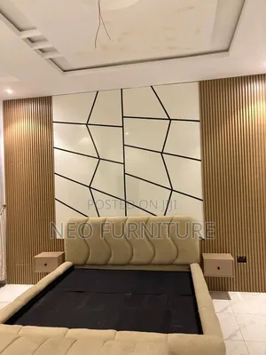 Bedframe With Wall Slats