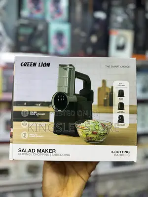 Green Lion Salad Maker - Slicing, Chopping, Shredding - Black