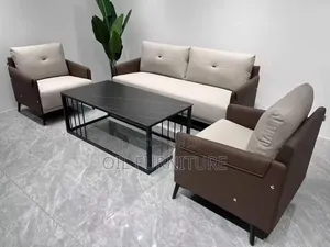 Modern Executive Office Chairs 3-Seater Sofa Set for Waiting Room