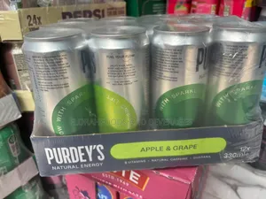 Purdey's Natural Energy Drink. 12 Pack (Apple and Grape)