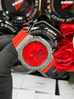 G-Shock Casio Quality Luxury Men Iced Face Wristwatch