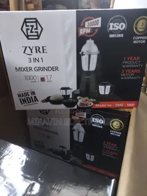 The Zyre 3 in 1 Mixer Grinder For