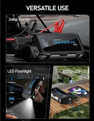 Premium Car Battery Jump Starter - All Petrol Cars -10l Diesel - 6000a