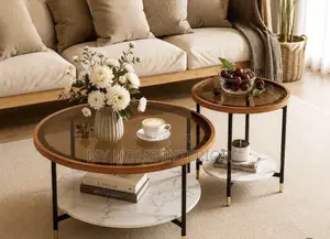 Glass Top 2in1 Center Table