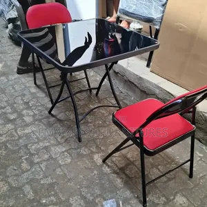 Outdoor Foldable Table With Foldable Chairs.