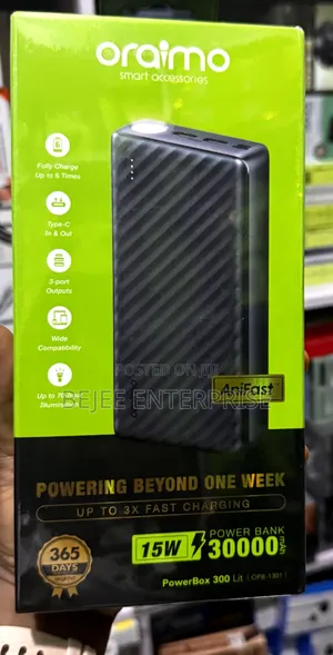Powerbank 30,000mah Power Box 300 Lit