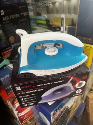 Ac/Dc Solar Pressing Iron. 0nly Importer and Distributor of Iron