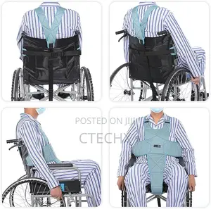 Wheel Chair Safety Belt Adjustable Nonslip Drop-resistant Metal Buckle