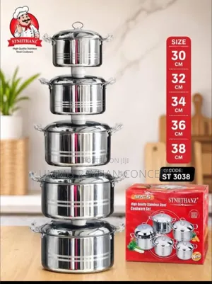 Stnithanz Stainless Large Capacity Cookware Sets.