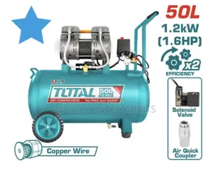 Total 50l Silent Air Compressor (Oil-Free)