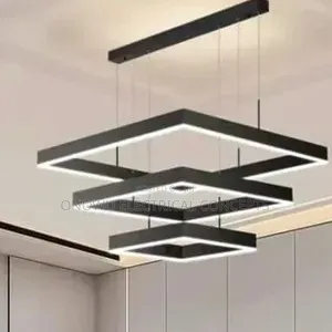 Modern Simple Square Led Pendant Lights Lighting Living Dining