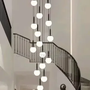 Duplex Building Grand Chandelier Villa Living Room Light French Luxury