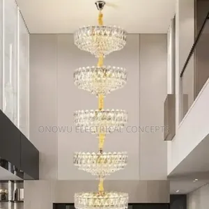 Duplex Building Grand Chandelier Villa Living Room Light French Luxury