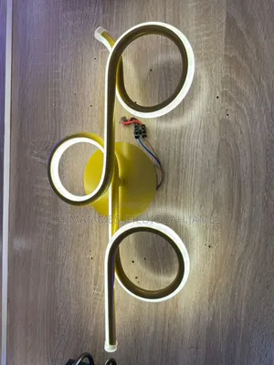 22w Music Note Led Wall Lamp Modern Creative Iron Art Rotatable Light