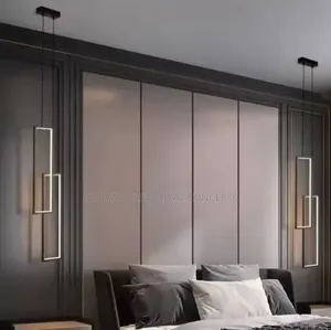 Modern Rectangle Led Pendant Light Livingroom Home Chandelier Lighting