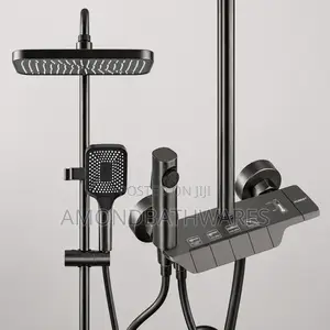Matt Black Piano Shower Amond 001