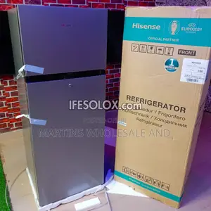 Hisense Silver Double-Door Refrigerator