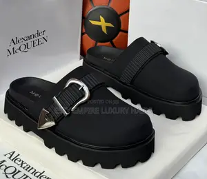 Alexander McQueen Quality Luxury Men Half Shoe