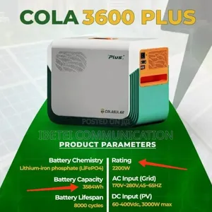 Cola Solar 3600 Plus
