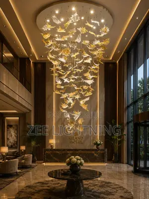 Leaf Design Chandelier Void (Size 800mm Height 2500mm)
