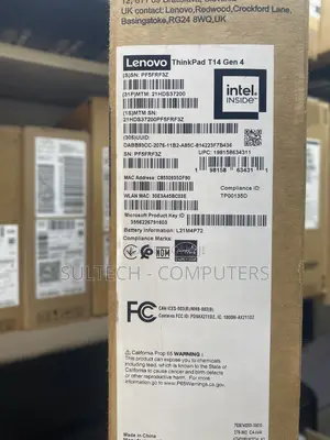 New Laptop Lenovo ThinkPad T14 G4 16GB Intel Core i7 SSD 512GB