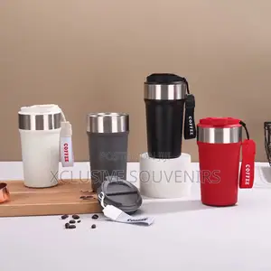 New Unique Double Walled Stainless Steel Coffee Mug Tumbler 500ml