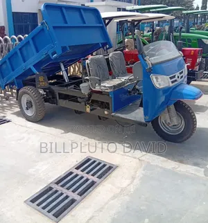 Heavy-Duty Diesel Cargo Tricycle Industrial or Agricultural Hauling.