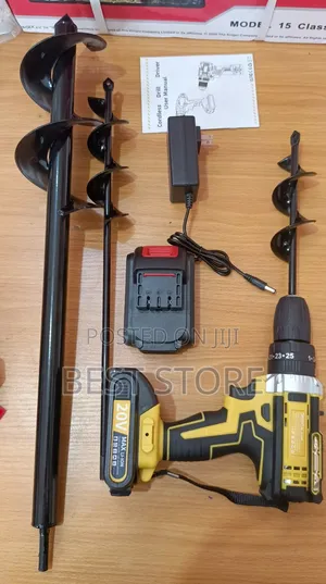 Rechargeable Earth Auger With 3bits
