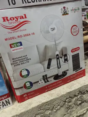 Royal Breeze Ro-300a-18 Rechargeable Standing Fan – 16v 10w