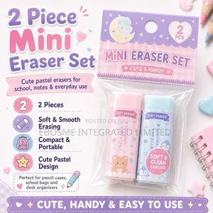 2 Piece Mini Eraser Set