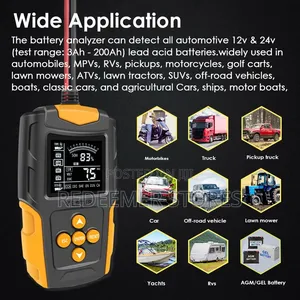 12v 24v Car Battery Tester /LCD Analyzer Diagnostic Discharge Detecto