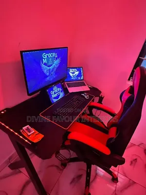 Home Office Table With Game Chair