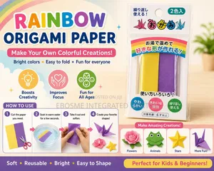 Rainbow Origami Paper