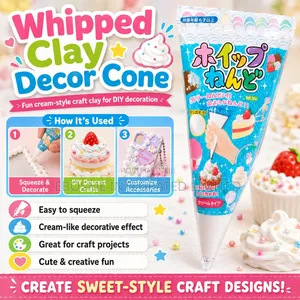 Whipped Clay Decor Cone