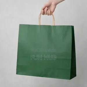 Army Green Shopping Bag – 31 X 42 X 12 Cm