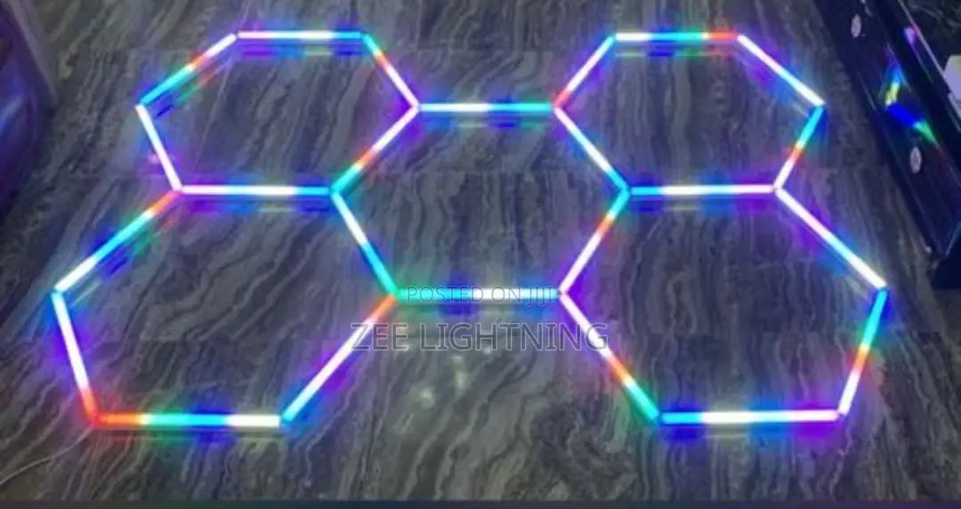 Hexagon Ceiling Mounted Light