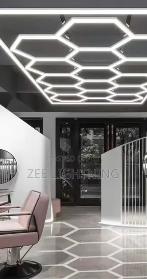 Hexagon Ceiling Mounted Light
