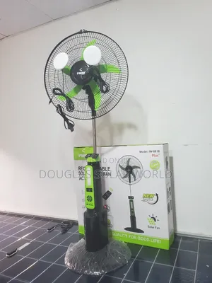 Iwin 18" Ac/Dc Rechargeable Solar Standing Fan