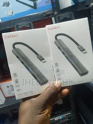 "5-in-1 Usb Hub Type-C Multiport Adapter for Laptop Pc"