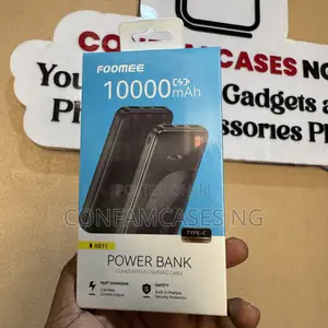 Foomee 10000mah Supports Type C in and Out Power Bank